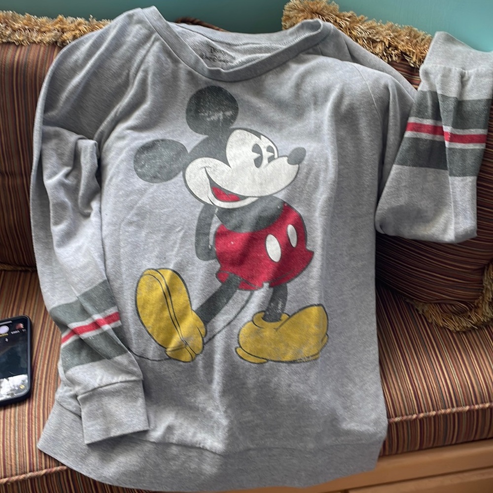 Disney distressed  Mickey Mouse long sleeve top (Walt Disney World) size M